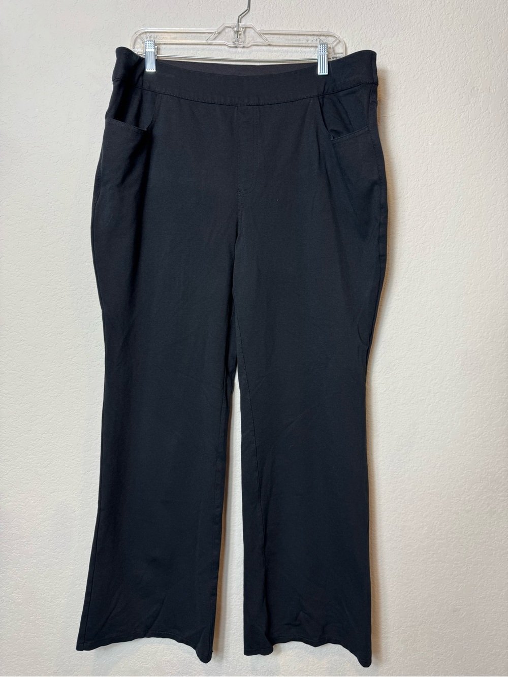 Lane Bryant Women's Plus Size Black Pull-On Wide Leg Pants Business Casual Sz 18